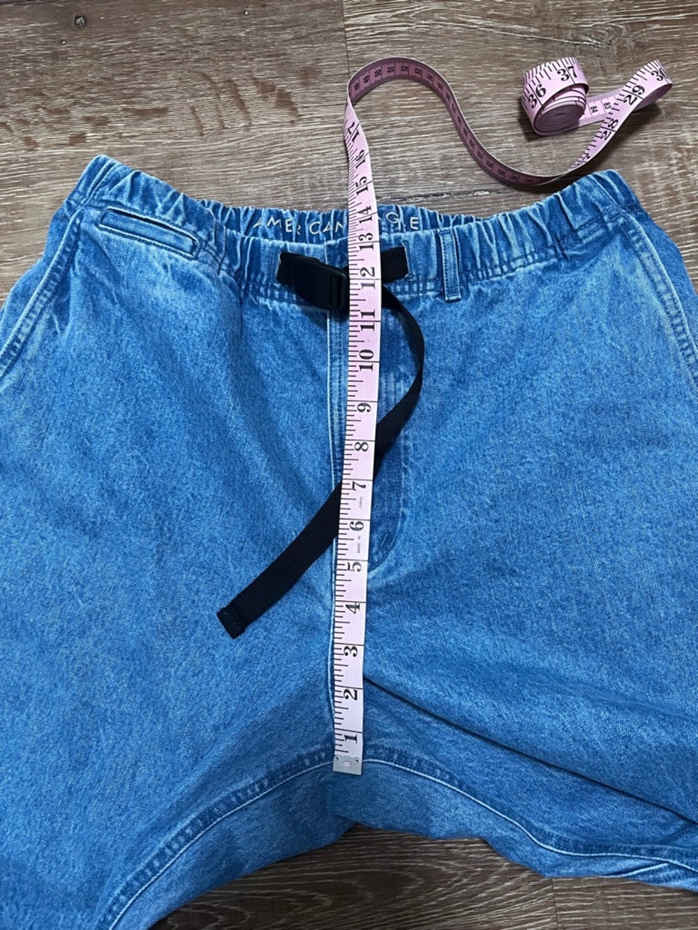 AE American Eagle Belted Loose Jean NWT Size Medium - Picture 12 of 15